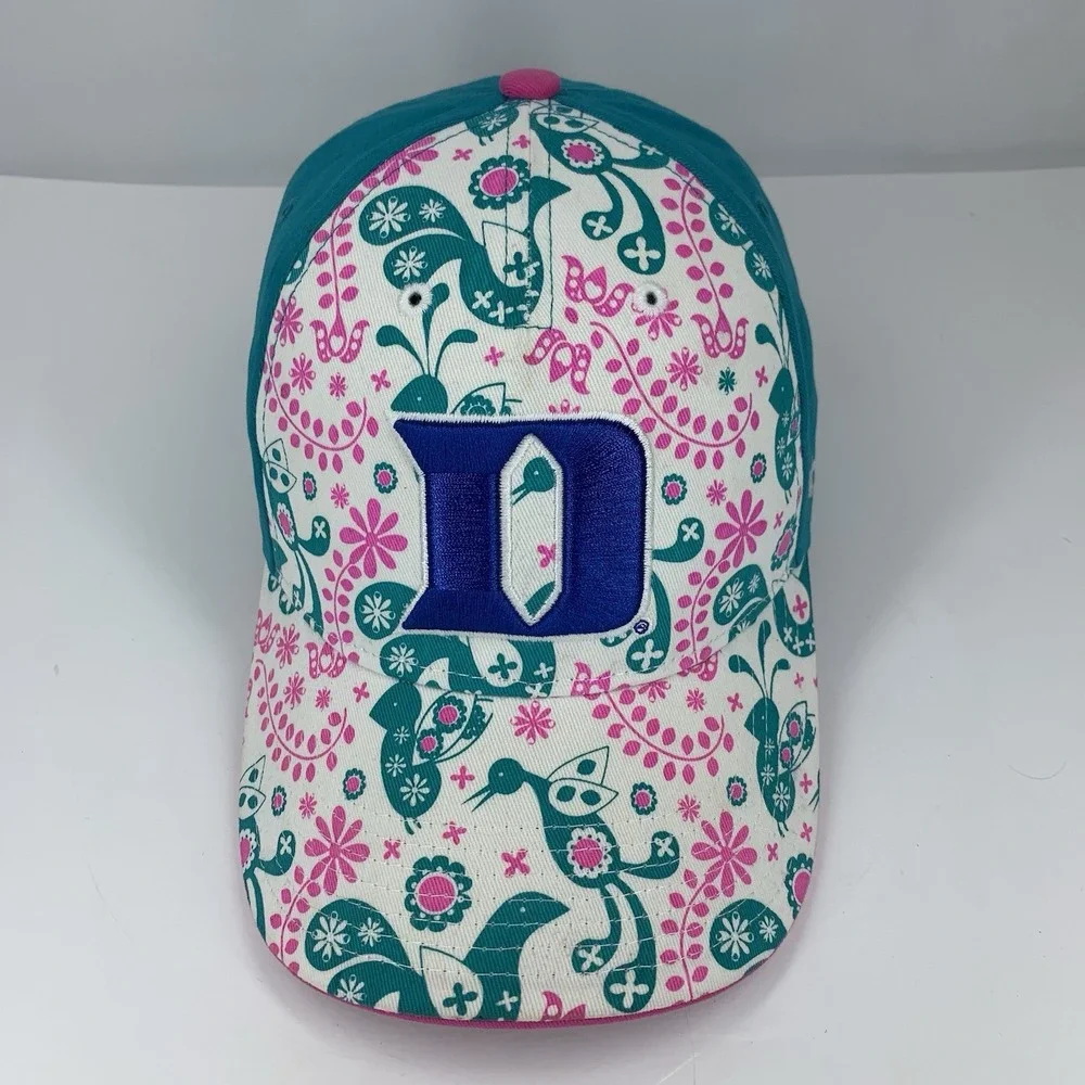Duke Blue Devils YOUTH Hat Teal Pink Adjustable '47 Kids Baseball Cap